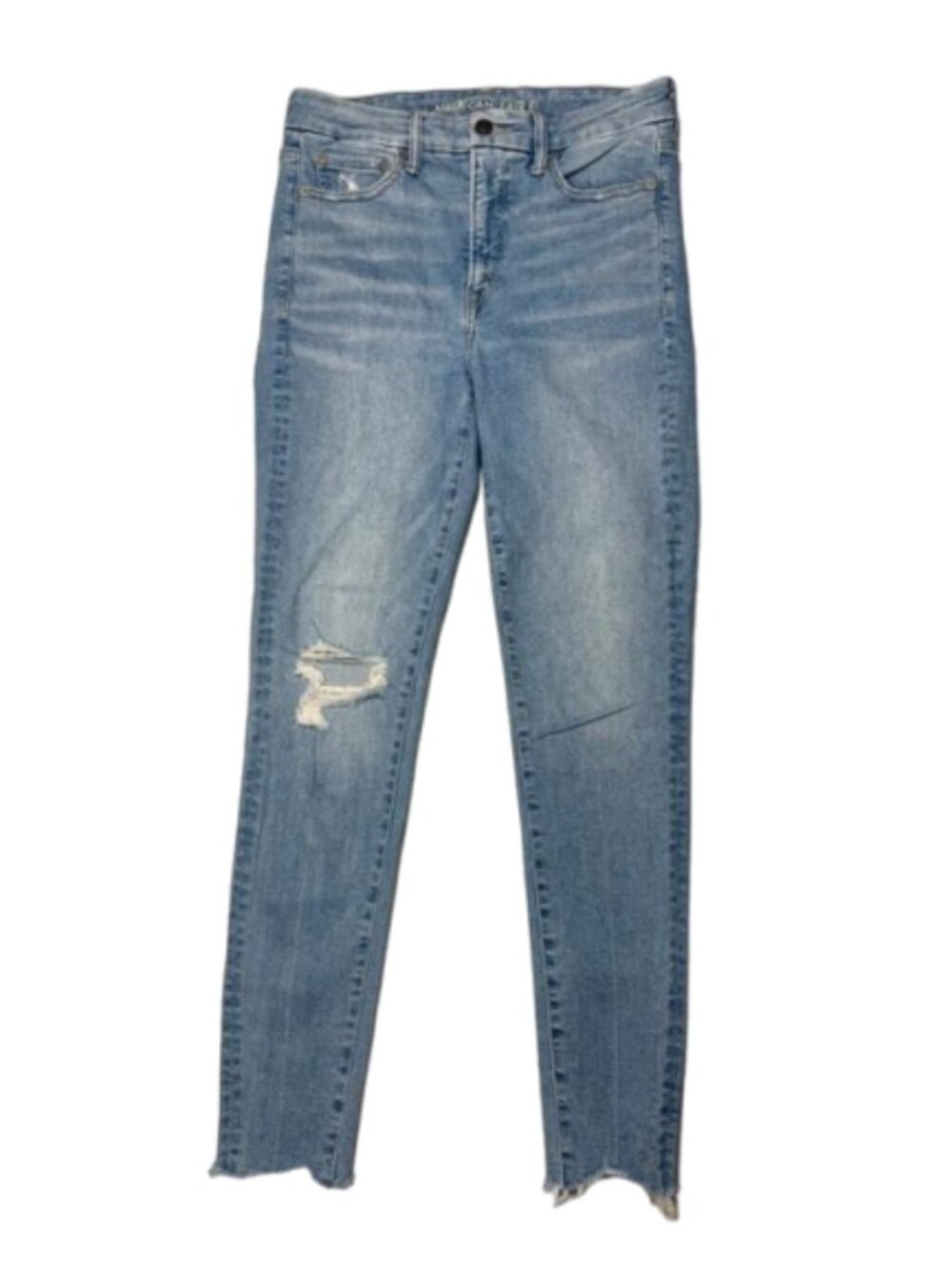 American Eagle Super Luxe Super Hi Rise Distressed Jegging Jeans Sz 6 # 2654